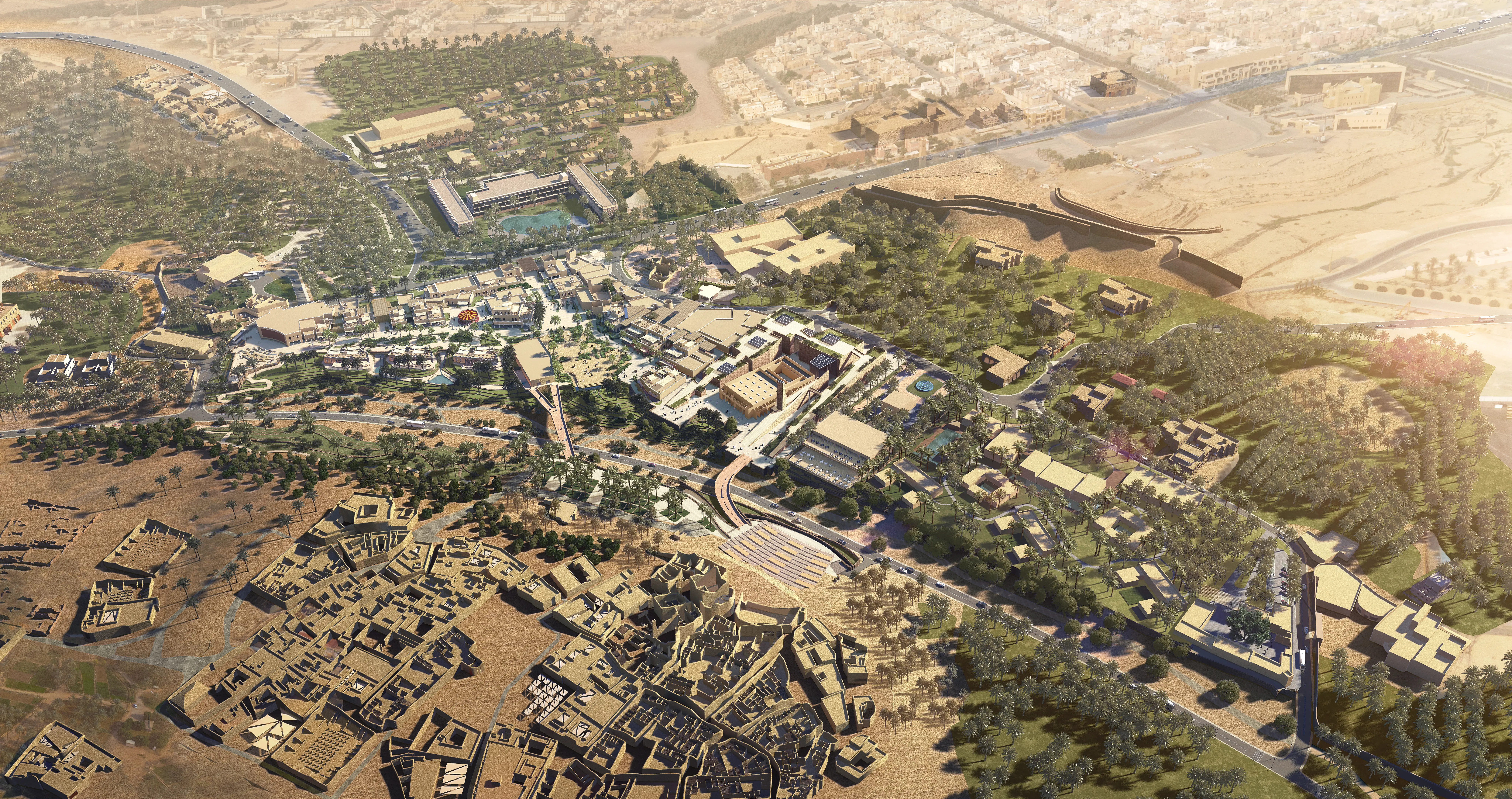Bujairi Masterplan and Placemaking animation 3d architecture