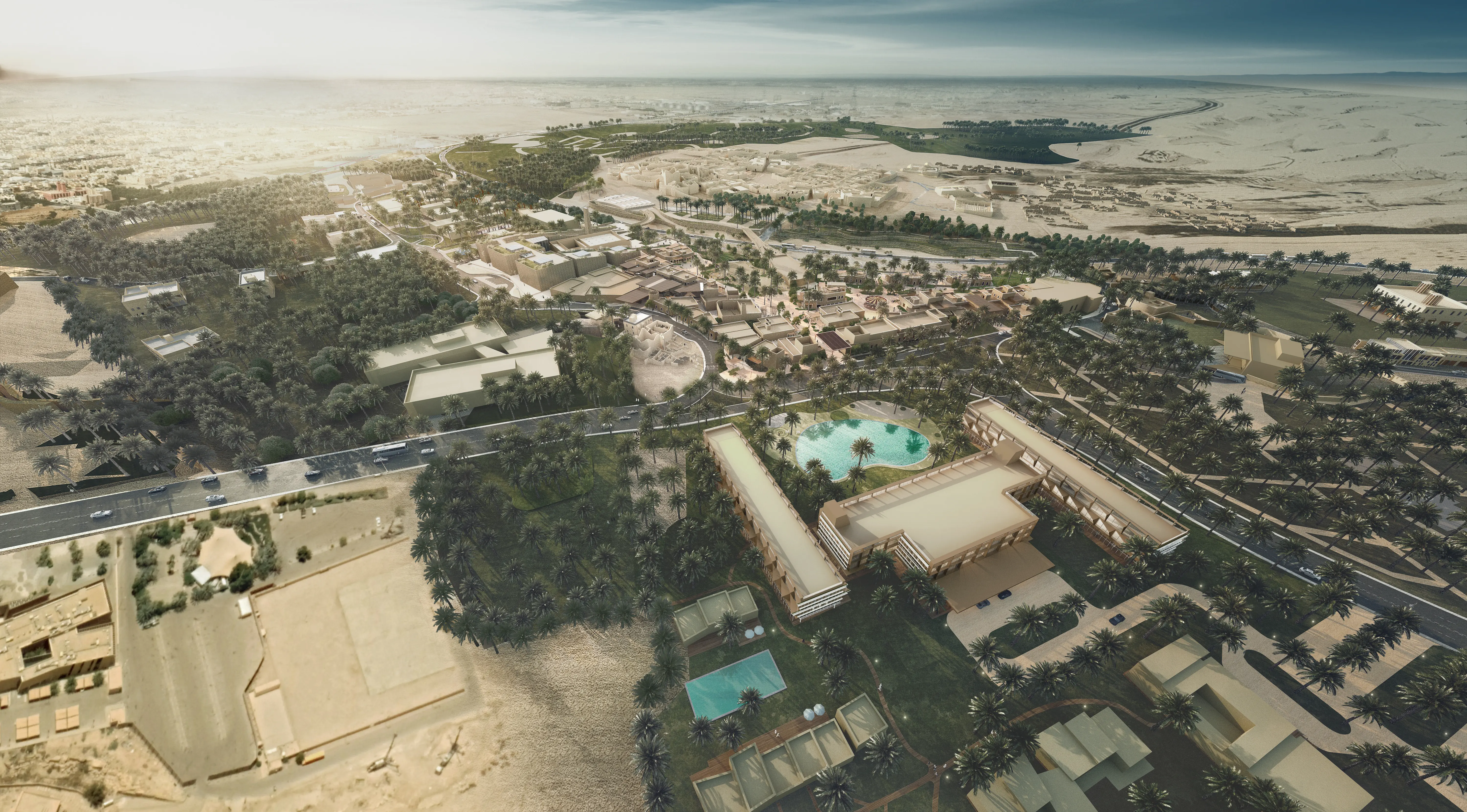 animation 3d architecture Bujairi Masterplan and Placemaking